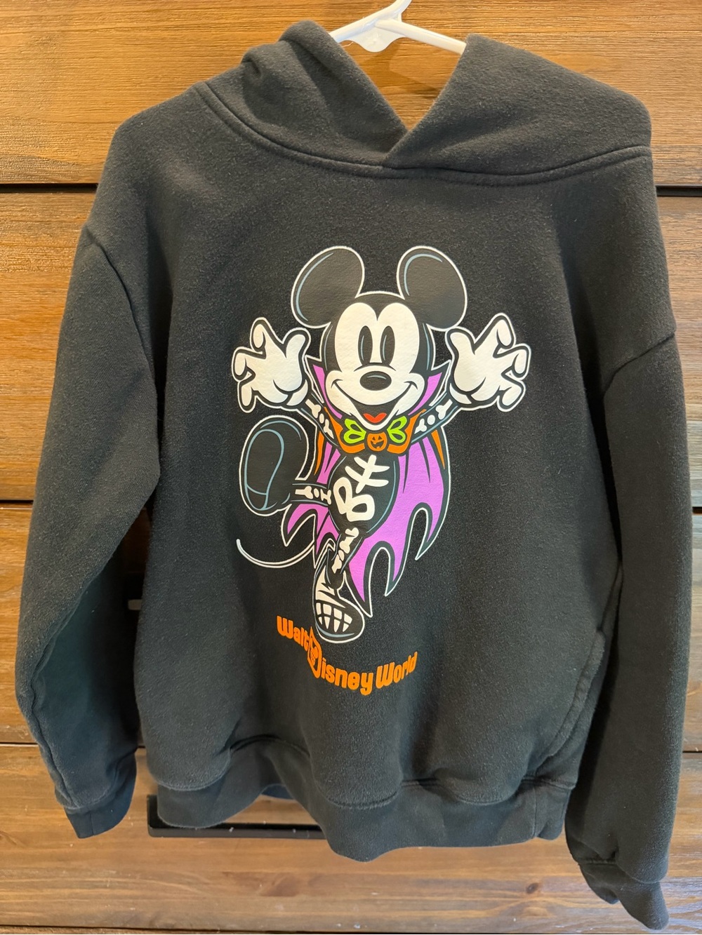 Disney Black Hoodie with Colorful Mickey Halloween